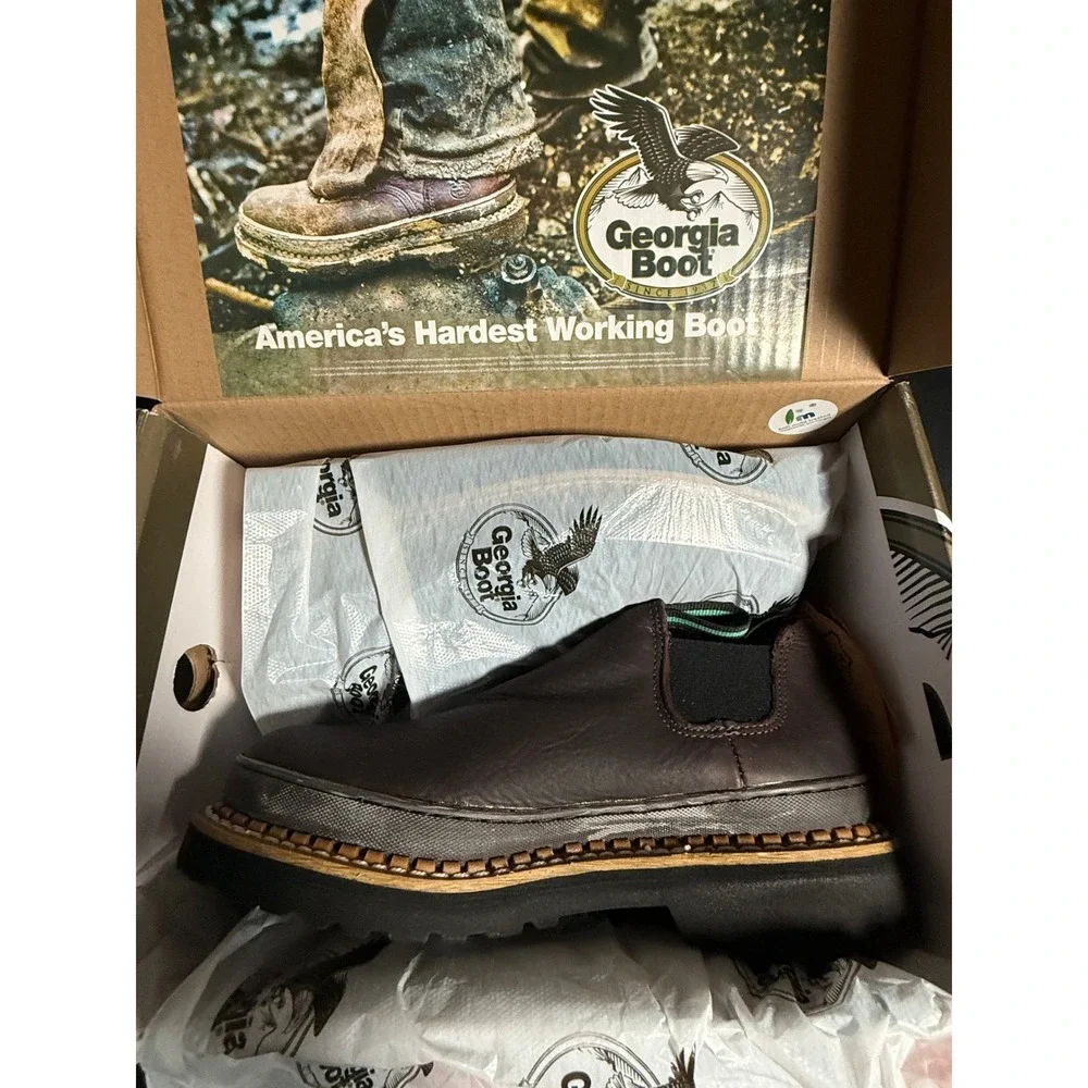 Georgia Boot New Steel‎ Toe Work Shoes GS262 Georgia Giant Romeo Mens 7M Soggy